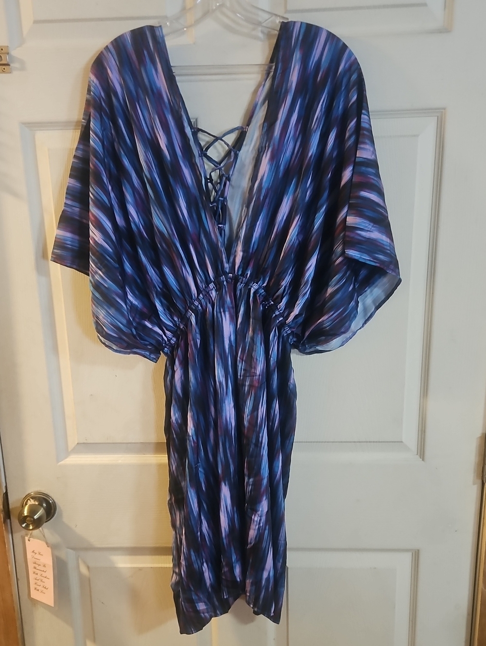 JMP THE LABEL BLUE/PURPLE COVER-UP DRESS: NEW WITHOUT TAGS: XL/XXL